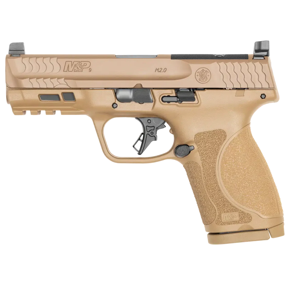 Buy Smith & Wesson M&P 9 M2.0 4 Inch Optics Ready No Thumb Safety Flat Dark Earth Compact Series Pistol Online