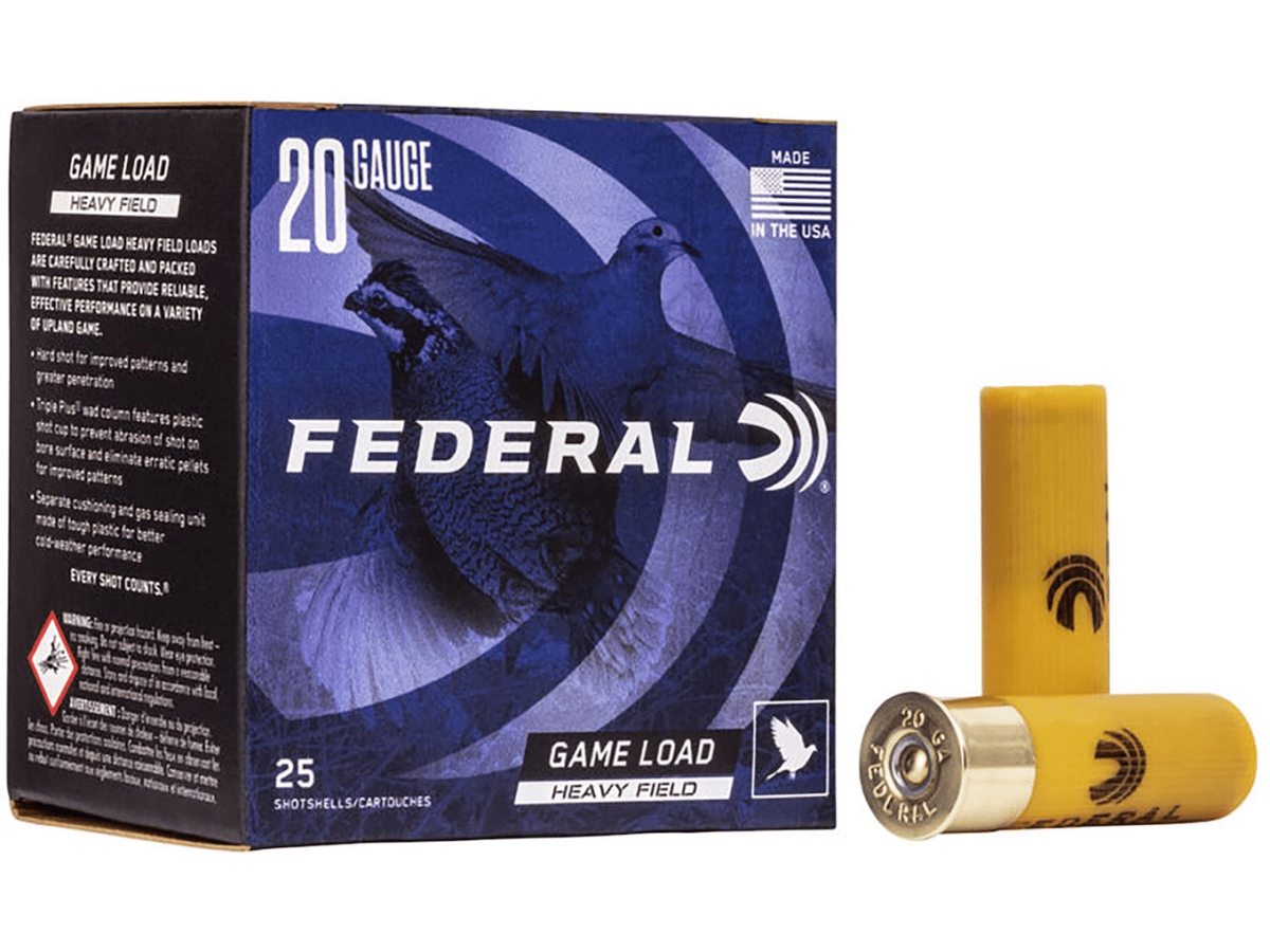 Federal Game Load Upland Heavy Field Ammunition 20 Gauge 2-3/4" 1 oz