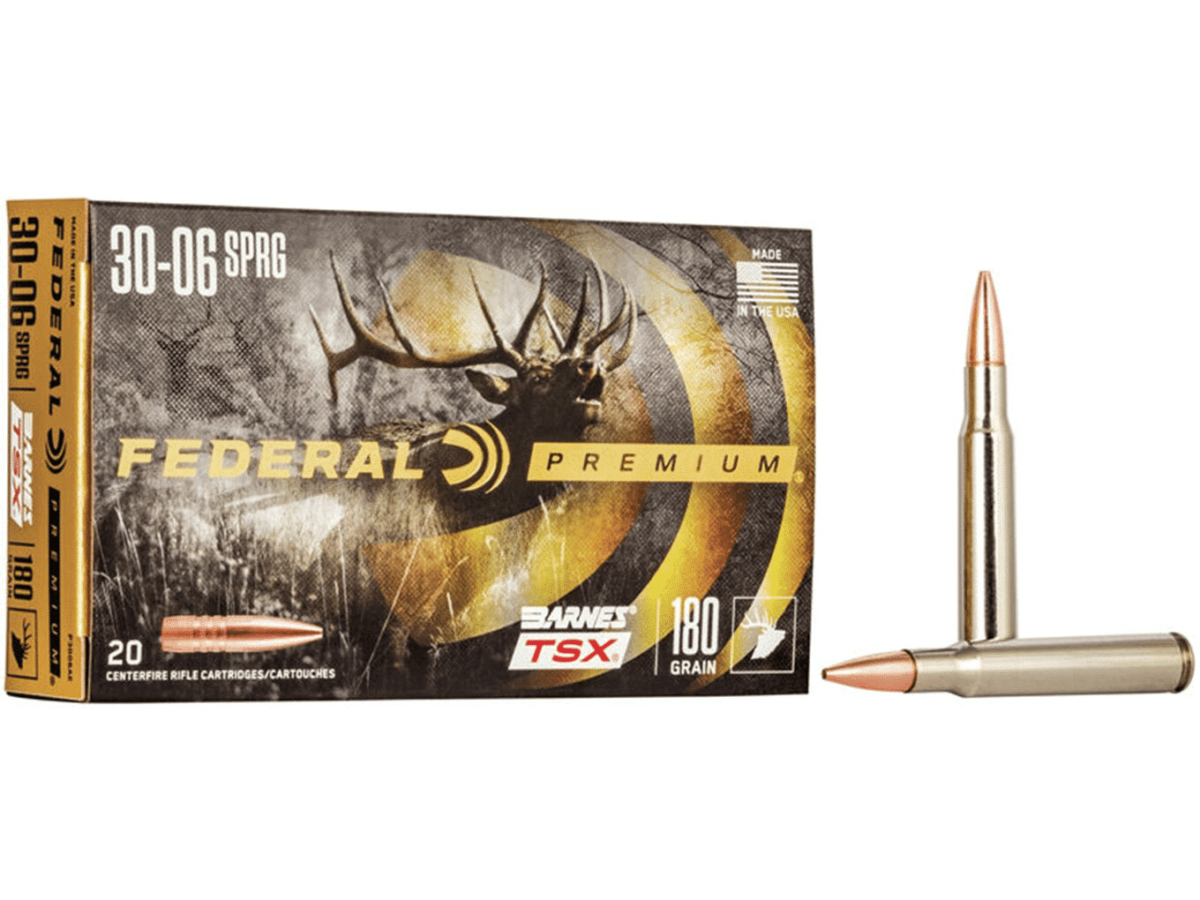 Federal Premium Ammunition 30-06 Springfield 180 Grain Barnes TSX Box of 20