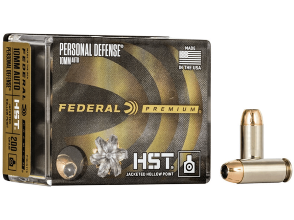 Federal Premium Personal Defense Ammunition 10mm Auto 200 Grain HST Jacketed Hollow Point