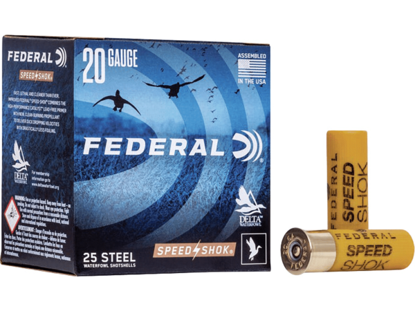 Federal Speed-Shok Ammunition 20 Gauge Non-Toxic Steel Shot