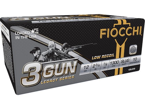 Fiocchi 3-Gun Ammunition 12 Gauge 2-3/4" 7/8 oz Rifled Slug