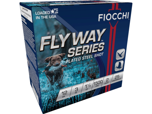 Fiocchi Flyway Series Steel Ammunition 12 Gauge 3" 1-1/8 oz #2 Non-Toxic Steel Shot