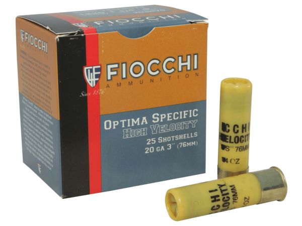 Fiocchi Shooting Dynamics High Velocity Ammunition 20 Gauge 3" 1-1/4 oz #5 Shot Box of 25