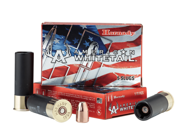 Hornady American Whitetail Ammunition 12 Gauge 2-3/4" 325 Grain Interlock Hollow Point Sabot Slug Box of 5