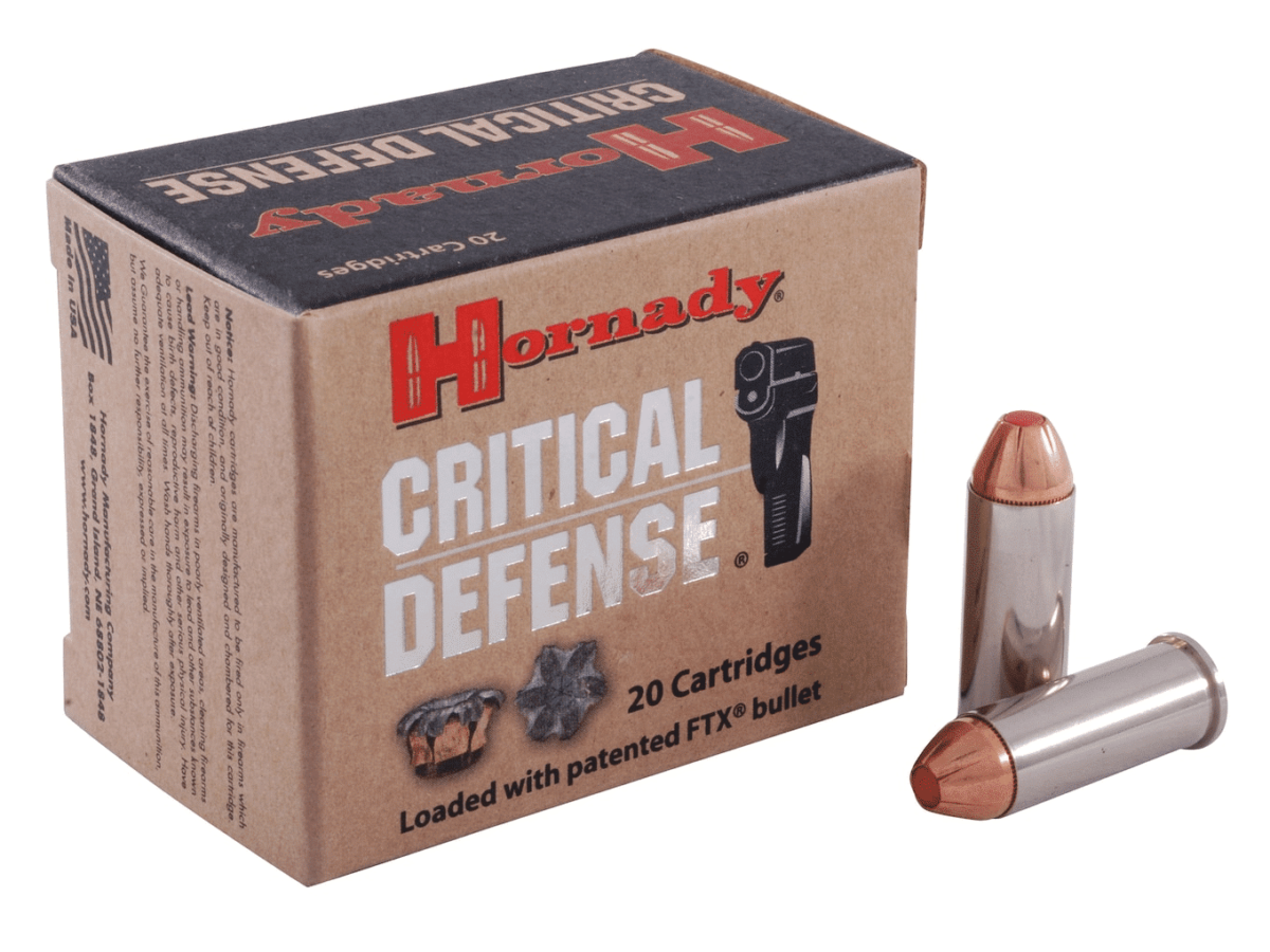 Hornady Critical Defense Ammunition 44 Special 165 Grain FTX Box of 20