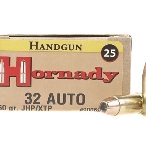 Hornady Custom Ammunition 32 ACP 60 Grain XTP Jacketed Hollow Point Box of 25