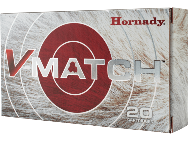 Hornady V-Match Ammunition 6.5 Creedmoor 100 Grain ELD-VT Polymer Tip Box of 20