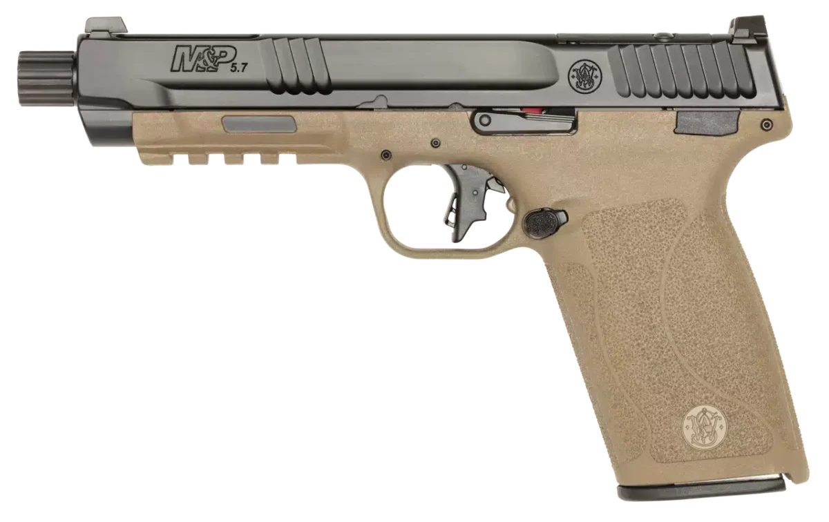 Buy Smith & Wesson M&P 5.7 Two-Tone Black And FDE W/No Thumb Safety Pistol Online