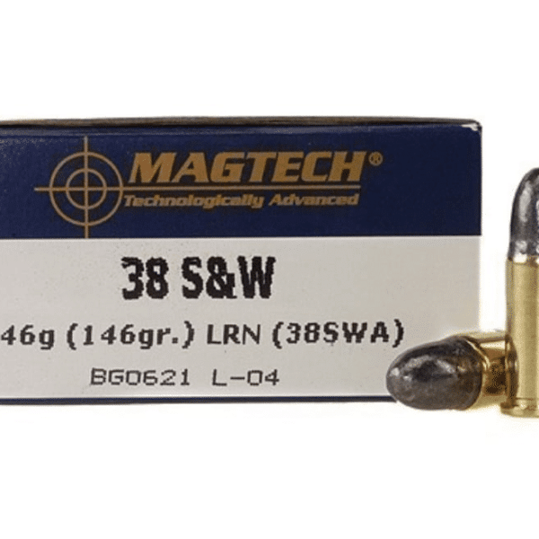 Magtech Ammunition 38 S&W 146 Grain Lead Round Nose