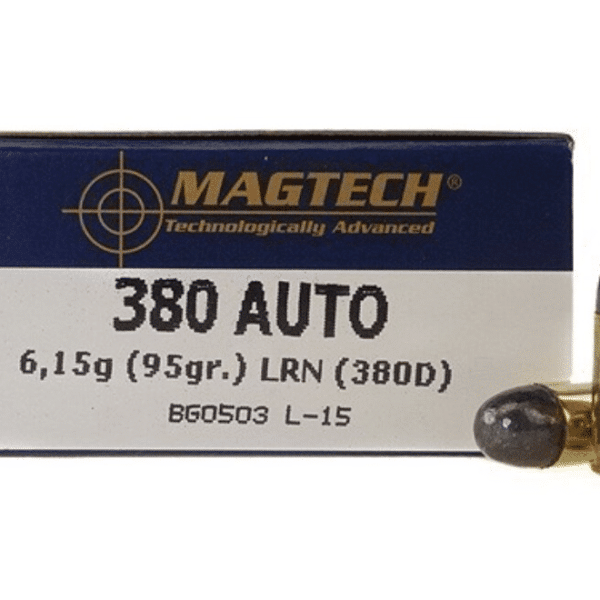 Magtech Ammunition 380 ACP 95 Grain Lead Round Nose Box of 50