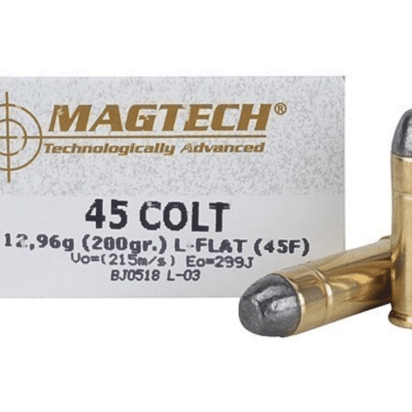 Magtech Cowboy Action Ammunition 45 Colt (Long Colt) 200 Grain Lead Flat Nose Box of 50