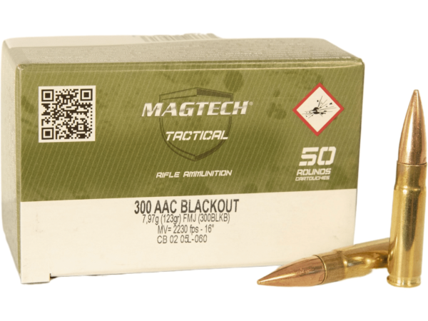 Magtech First Defense Ammunition 300 AAC Blackout 123 Grain Full Metal Jacket