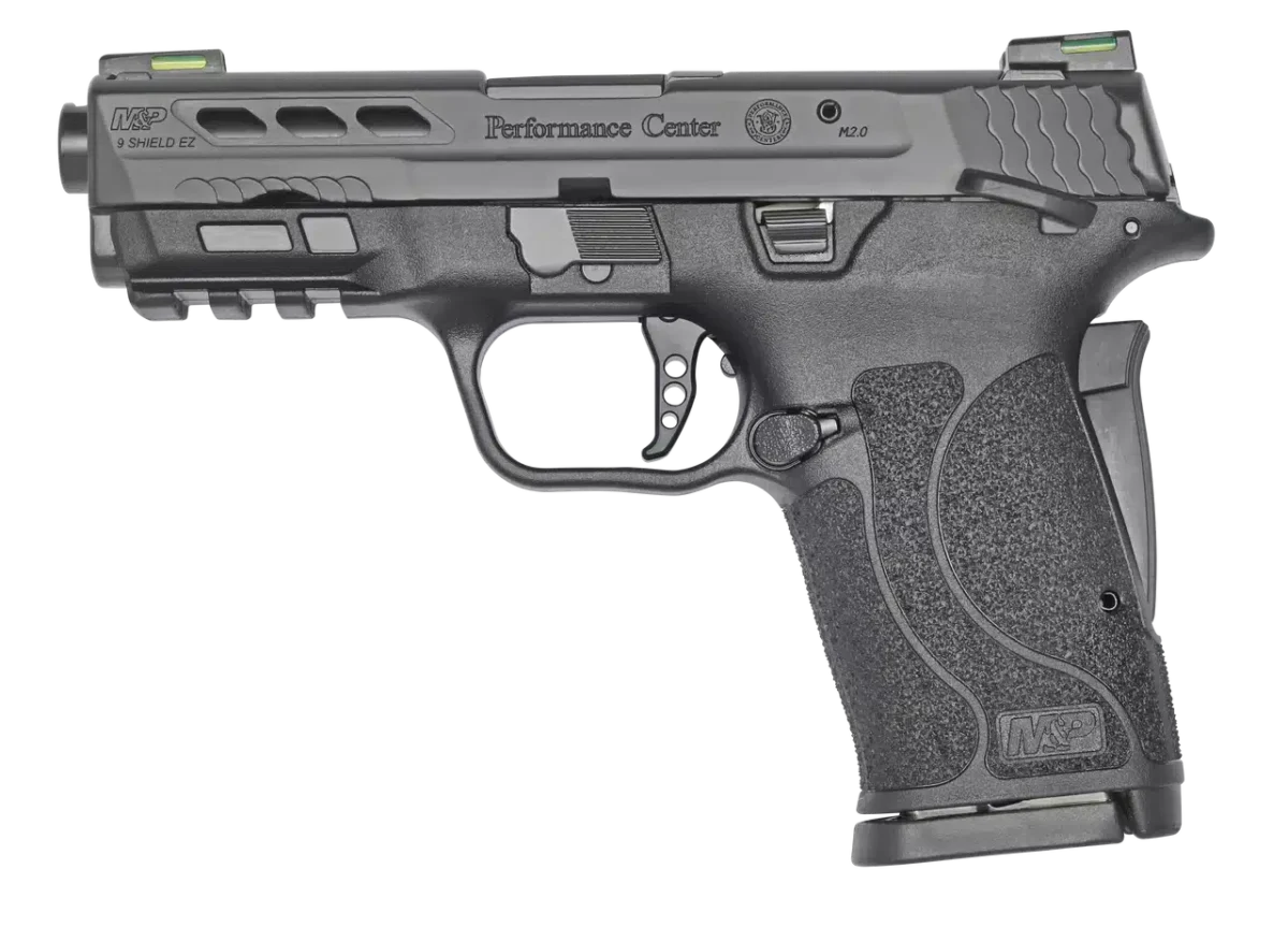 Buy Smith & Wesson Performance Center M&P 9 Shield EZ Black Ported Barrel Manual Thumb Safety Pistol Online