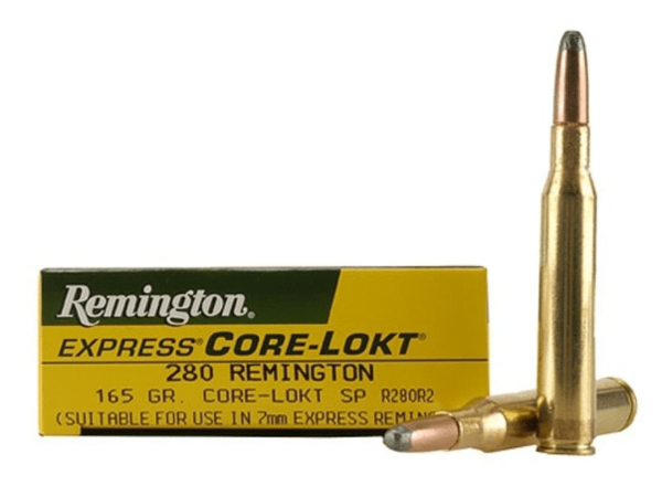 Remington Core-Lokt Ammunition 280 Remington 165 Grain Core-Lokt Soft Point Box of 20