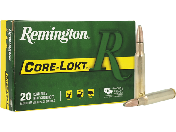 Remington Core-Lokt Ammunition 30-06 Springfield 180 Grain Core-Lokt Soft Point Box of 20