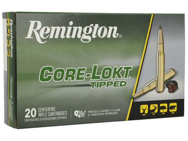 Remington Core-Lokt Tipped Ammunition 243 Winchester 95 Grain Polymer Tip