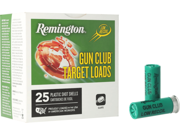 Remington Gun Club Low Recoil Target Ammunition 12 Gauge 2-3/4"
