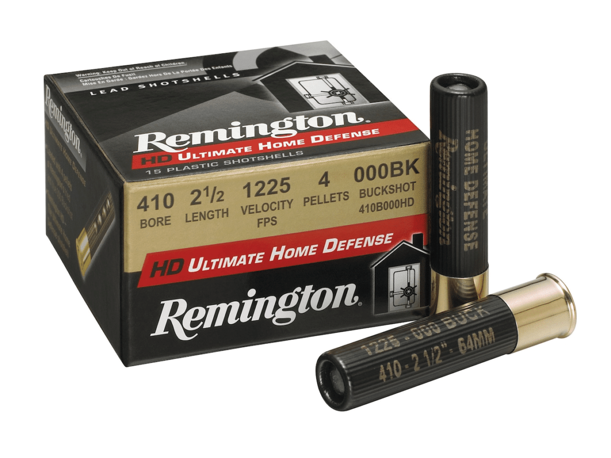 Remington HD Ultimate Defense Ammunition 410 Bore 2-1/2" 000 Buckshot 4 Pellets