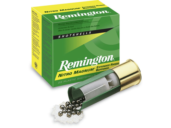 Remington Nitro Magnum Ammunition 20 Gauge Buffered Shot