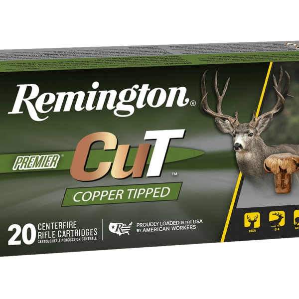 Remington Premier CuT Ammunition 300 Winchester Magnum 180 Grain Polymer Tip Lead Free Box of 20