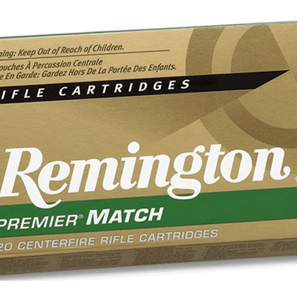 Remington Premier Match Ammunition 223 Remington 62 Grain Hollow Point Boat Tail Box of 20