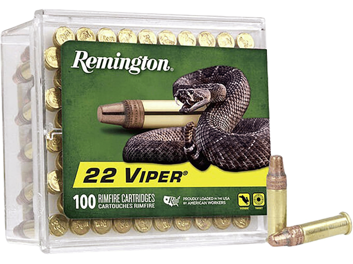 Remington Viper Hyper Velocity Ammunition 22 Long Rifle 36 Grain Plated Truncated Cone