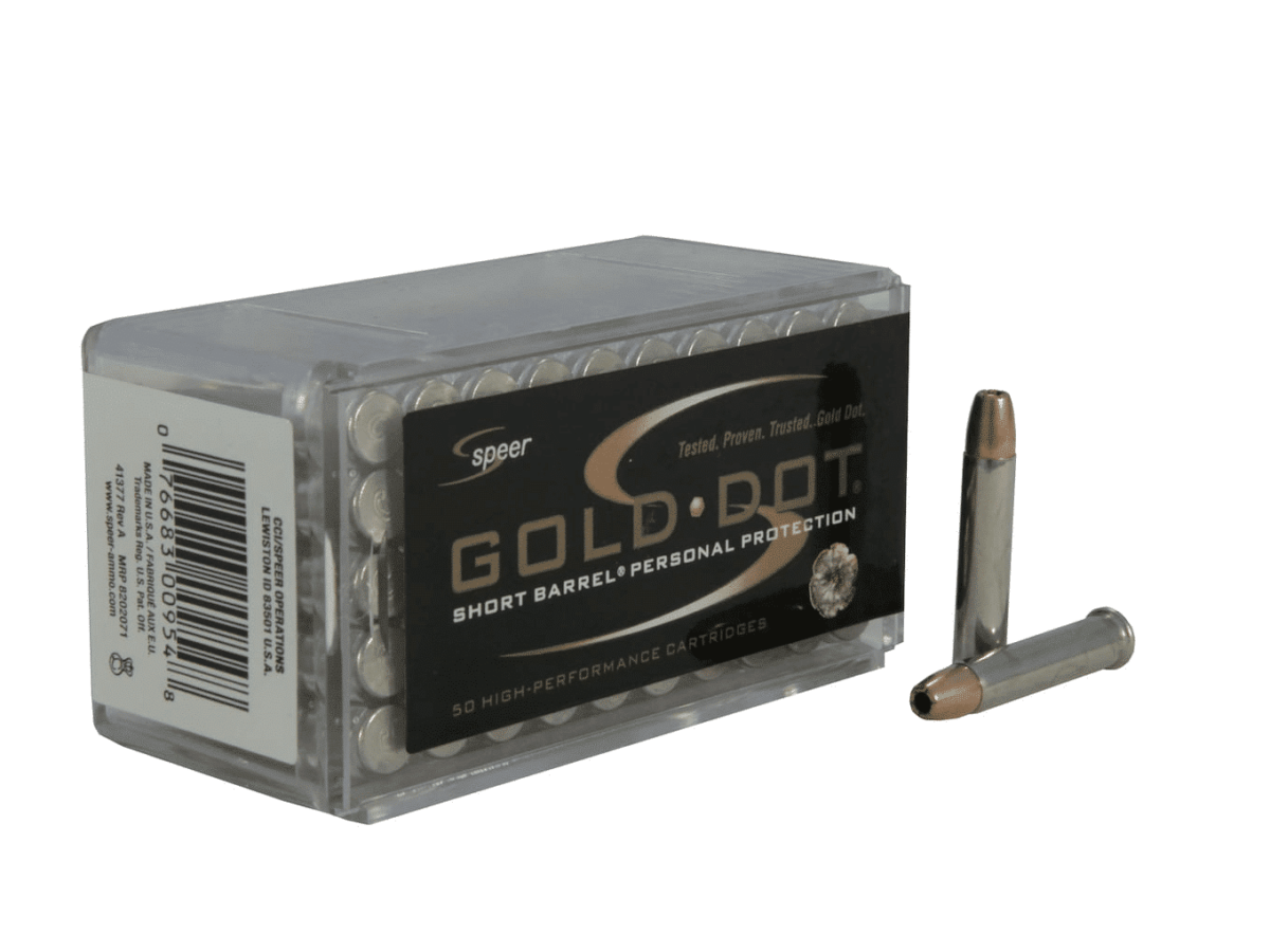 Speer Gold Dot Short Barrel Ammunition 22 Winchester Magnum Rimfire (WMR) 40 Grain Hollow Point