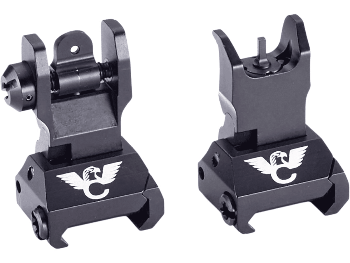 Wilson Combat Flip-Up Sight Set AR-15 Aluminum Black