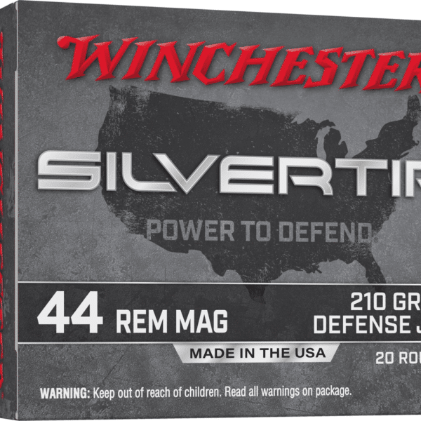 Winchester Silvertip Defense Ammunition 44 Remington Magnum 210 Grain Jacketed Hollow Point Box of 20