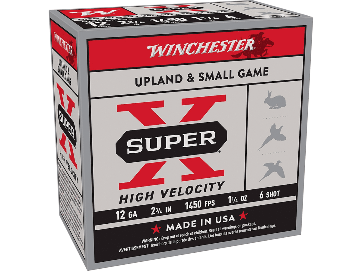 Winchester Super-X High Velocity Ammunition 12 Gauge 2-3/4" 1-1/4 oz