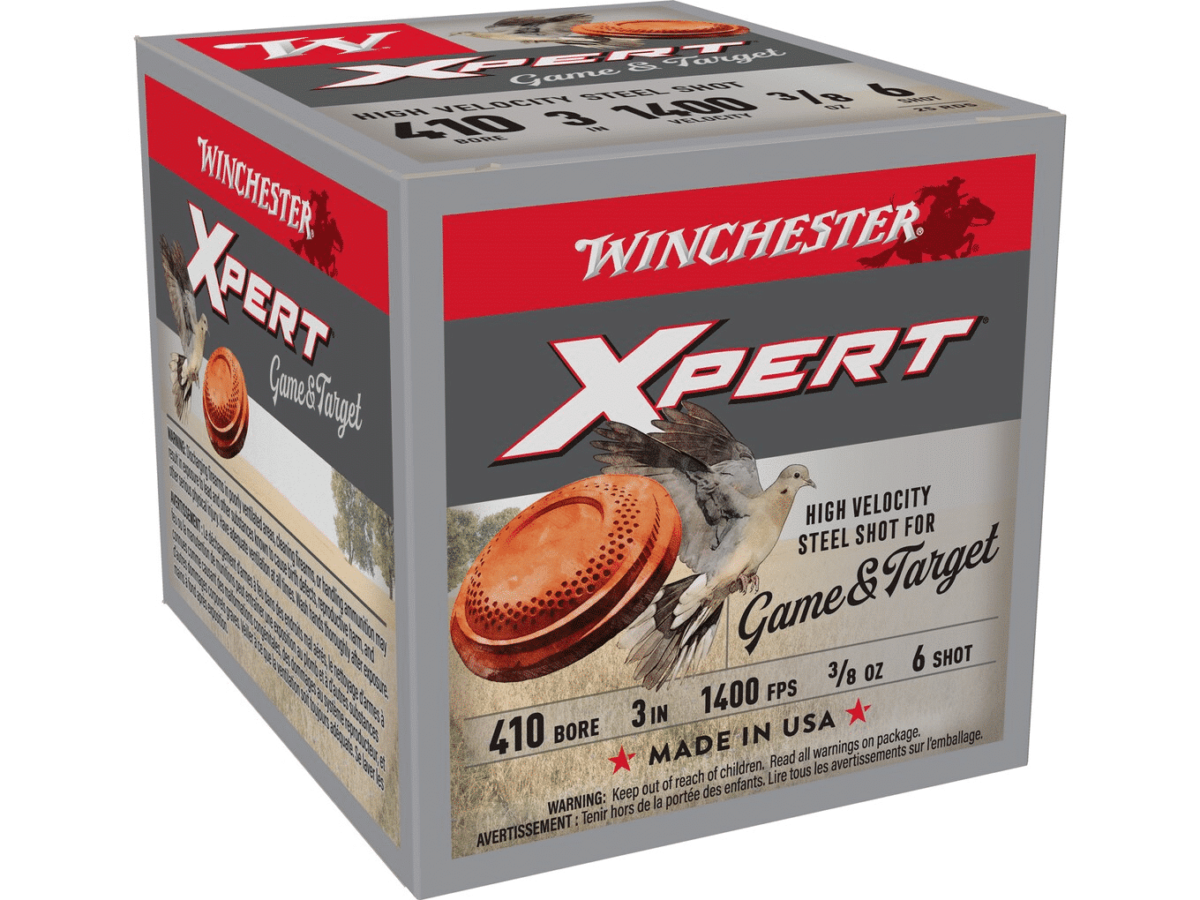 Winchester Xpert Game and Target Ammunition 410 Bore 3" 3/8 oz #6 Non-Toxic Steel Shot